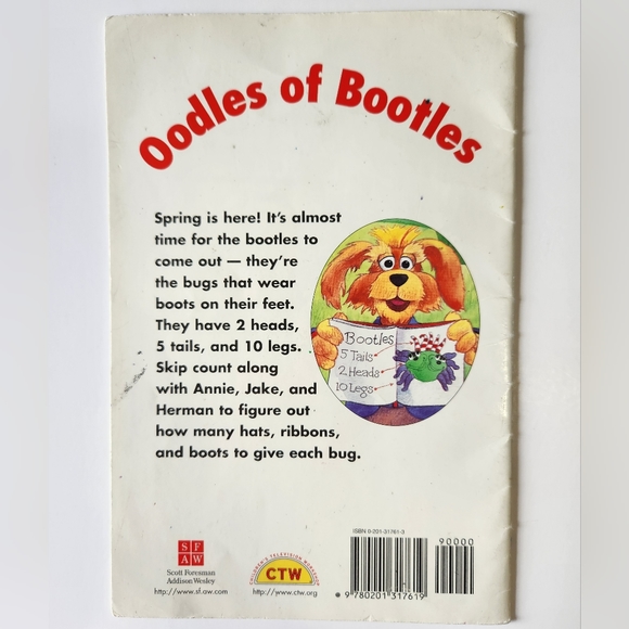 Oodles of Bootles 1998 Vintage Kids Math Book - Picture 5 of 5
